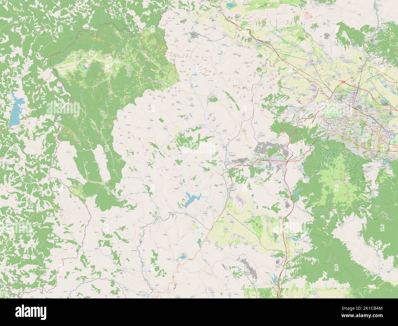 Pernik, province of Bulgaria. Open Street Map Stock Photo - Alamy
