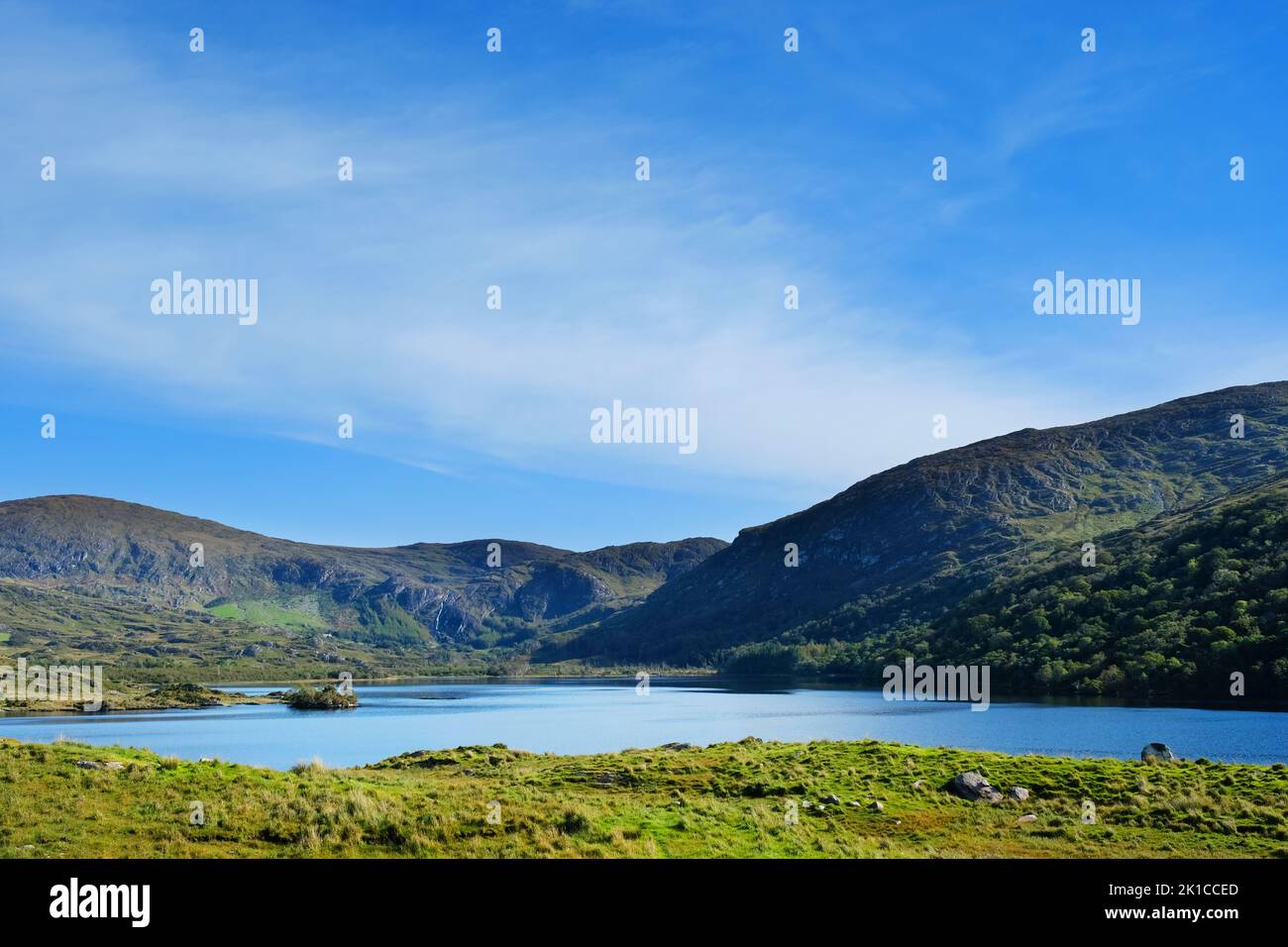 The landscape at Gleninchaquin Park, County Kerry, Ireland - John Gollop Stock Photo