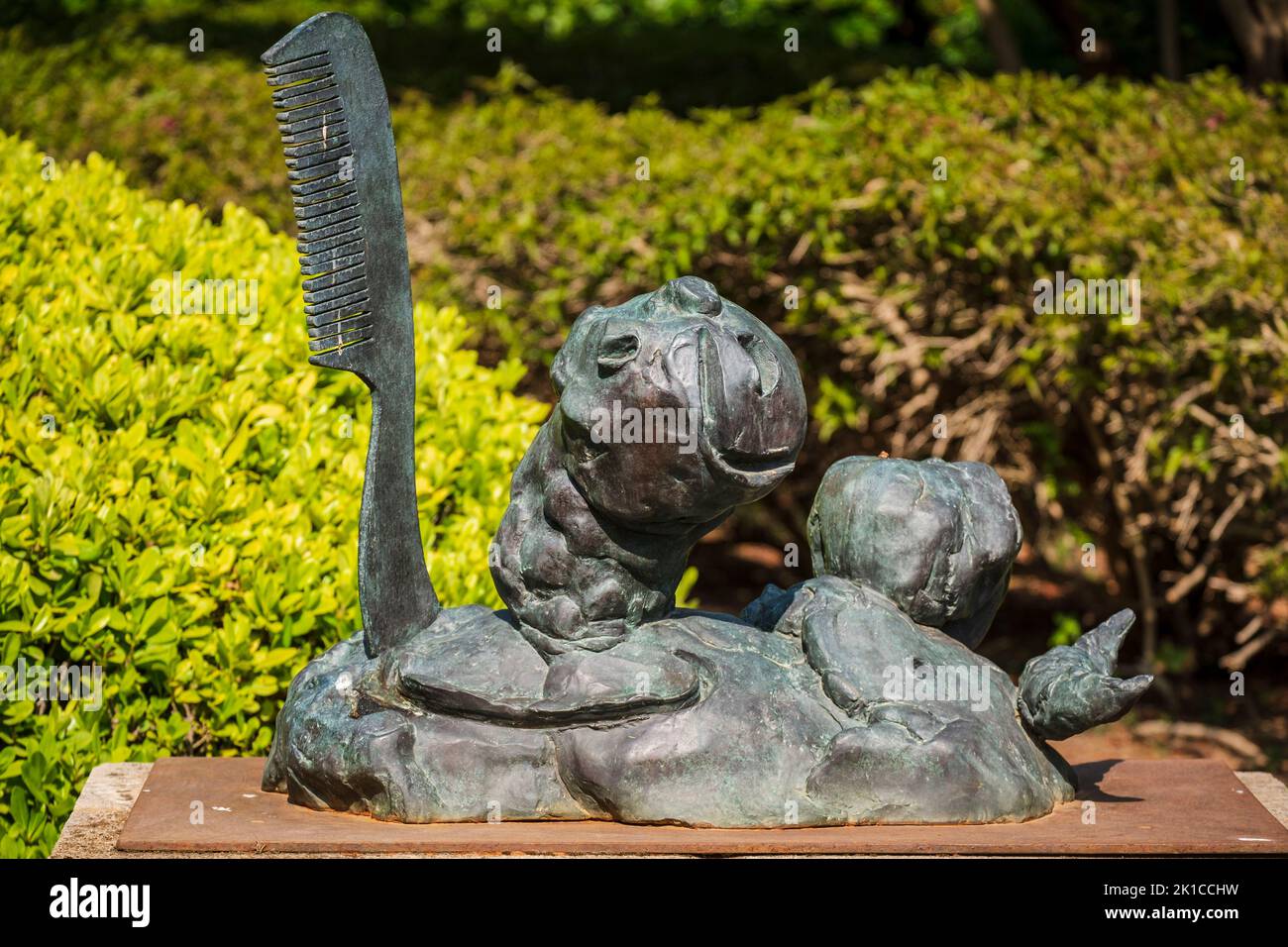 Joan Miró (Spanish, 18931983), Personnage et oiseau, 1978, sand cast