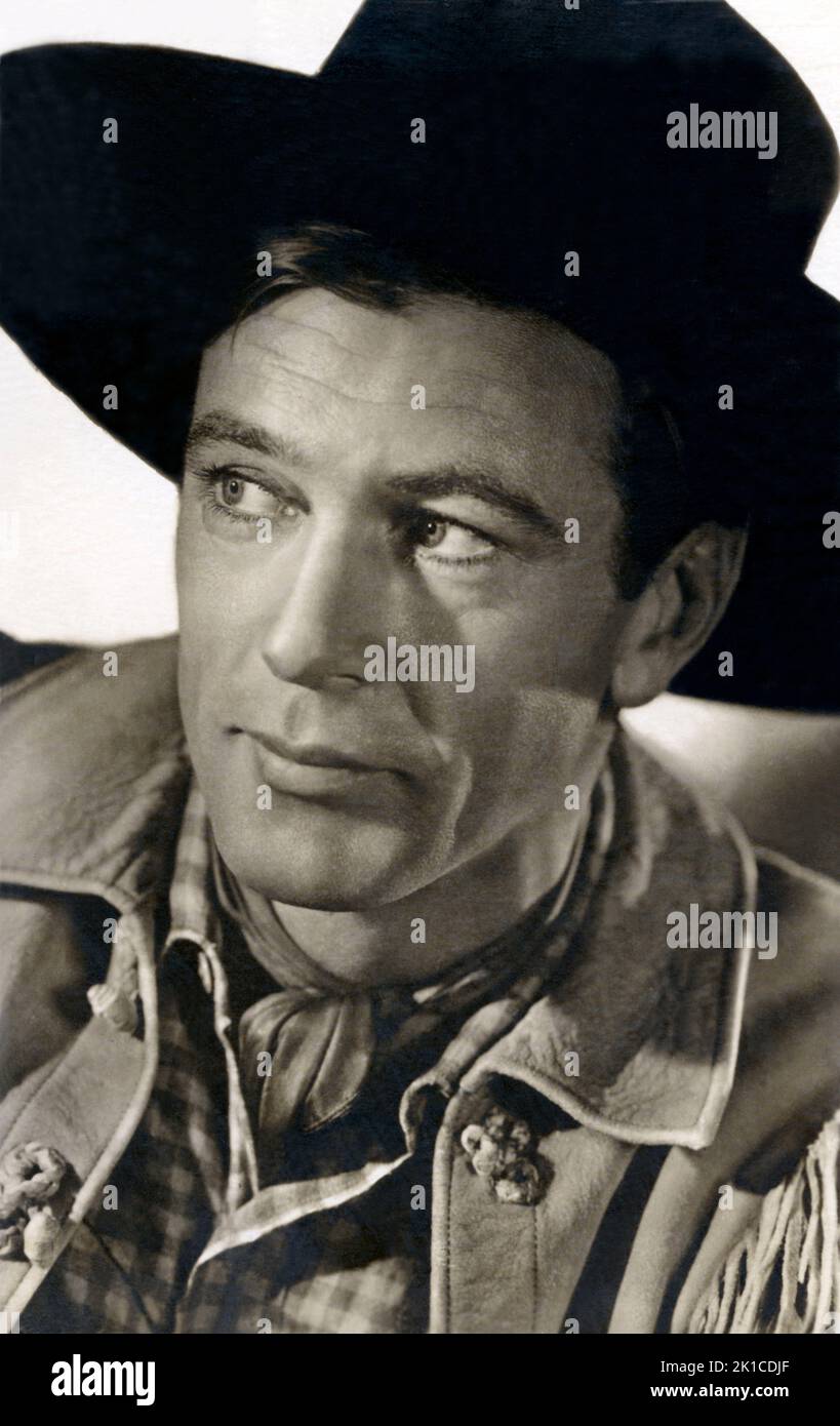 Gary Cooper (1901-1961), actor de cine estadounidense. Stock Photo