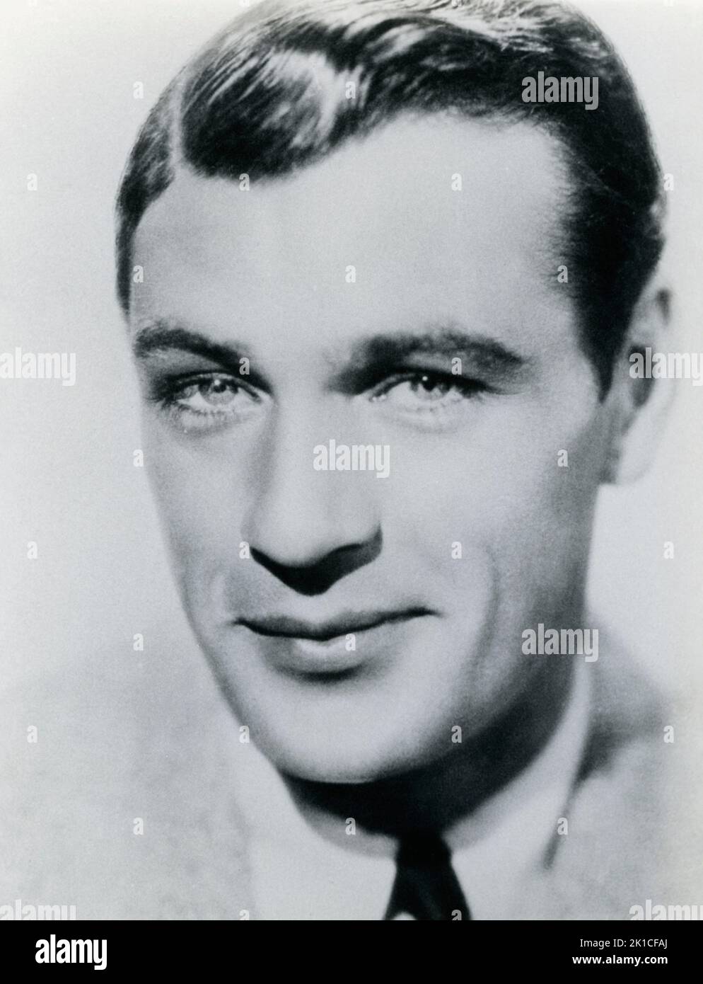 Gary Cooper (1901-1961), actor de cine estadounidense. Stock Photo