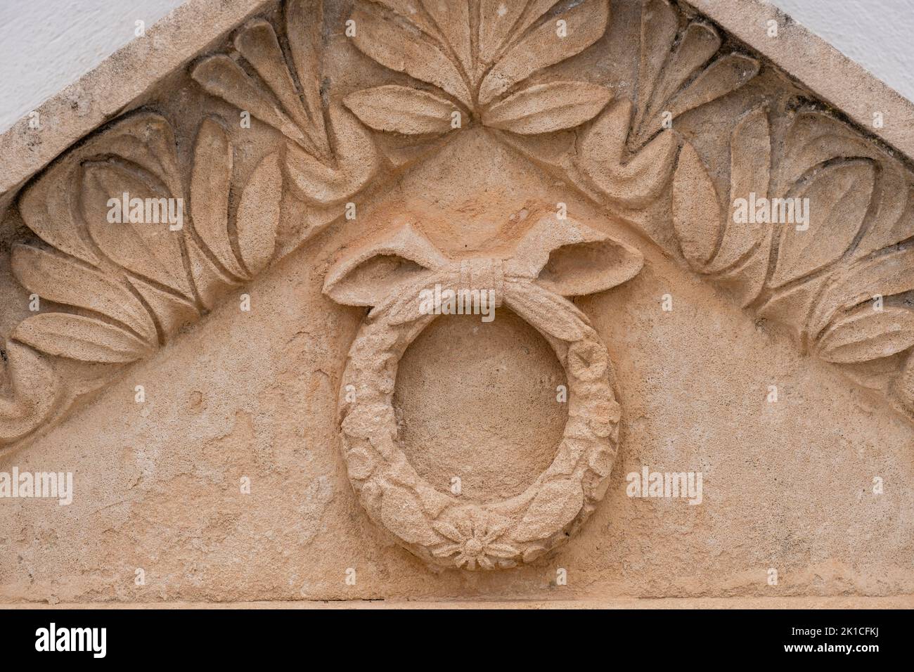 mortuary crown symbol, Sencelles cemetery, Mallorca, Balearic Islands