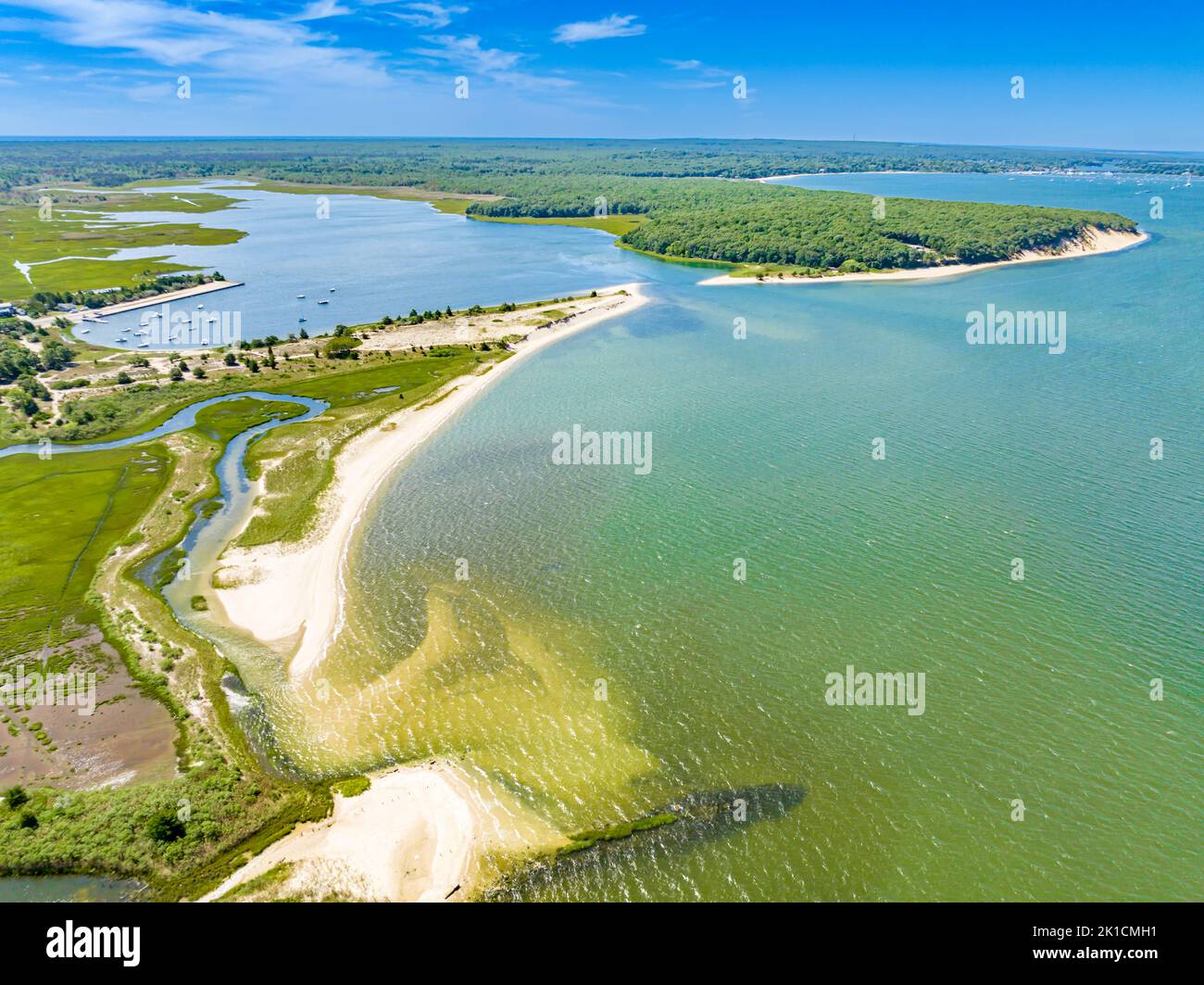 Aerial images of Northwest harbor county park Stock Photo