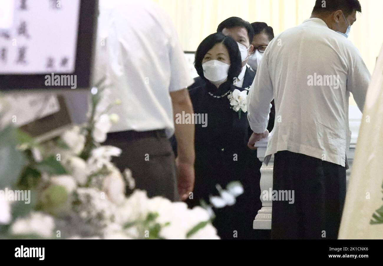 Executive Council convenor Regina Ip Lau Sukyee attends Ambrose Lee