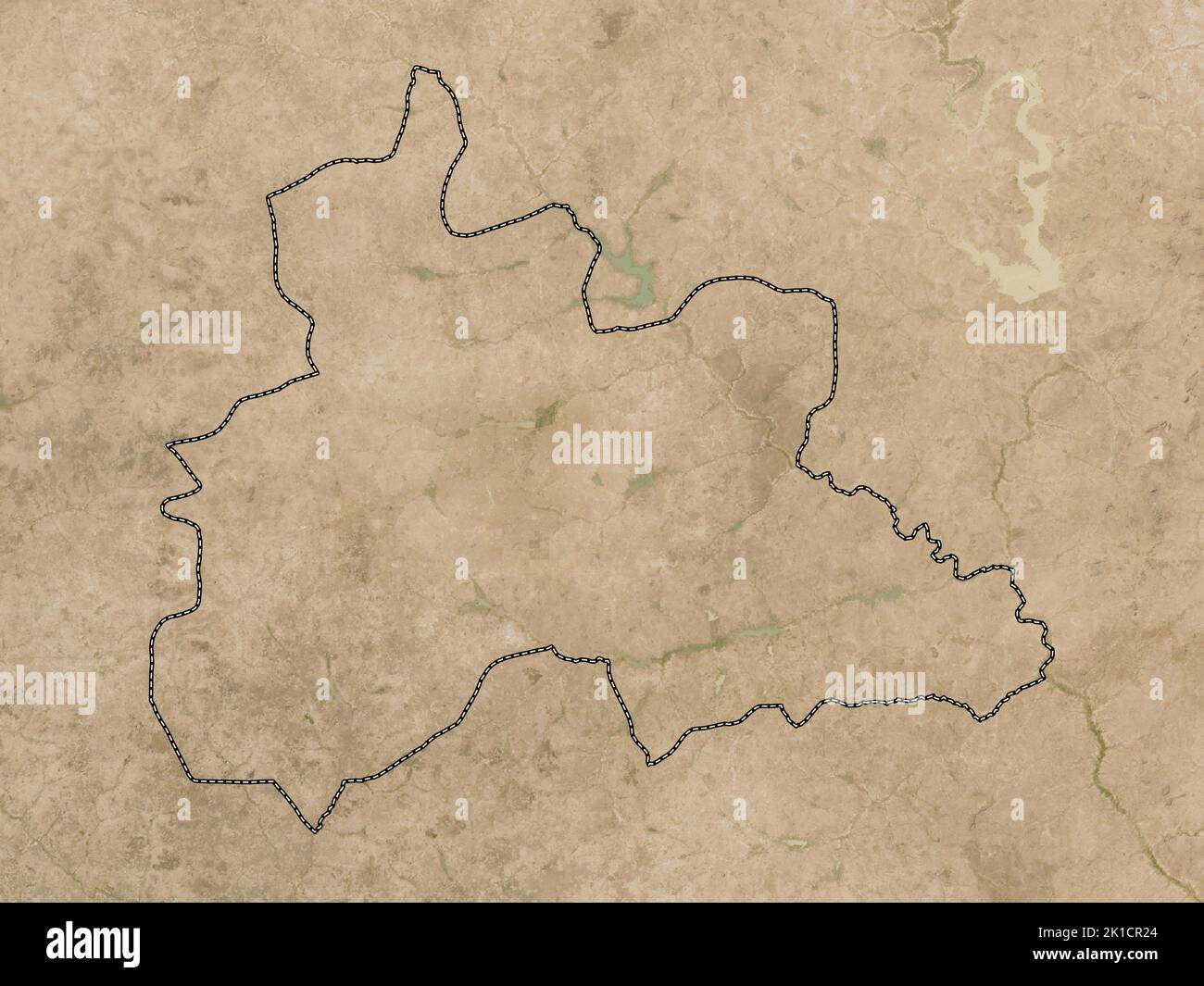 Centre, region of Burkina Faso. Low resolution satellite map Stock