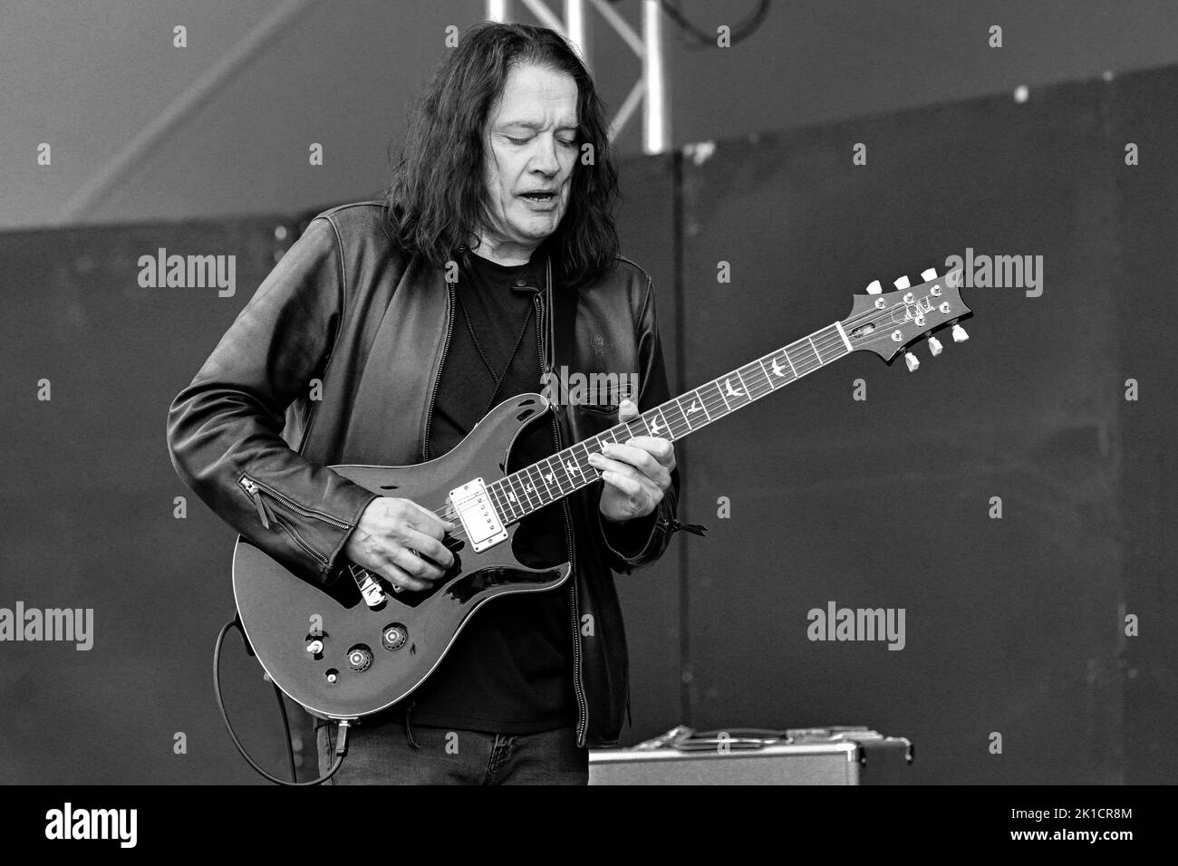 Robben Ford, electric guitar, Vancouver Folk Music Festival, Vancouver, British Columbia, Canada Stock Photo