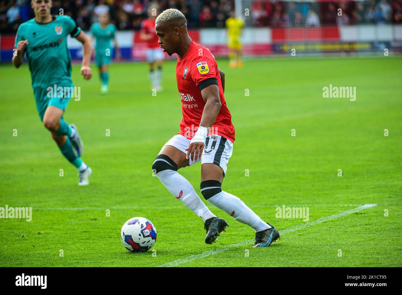 Elliot Simões of Salford City during the Sky Bet League 2 match between Salford City and Tranmere Rovers at Moor Lane, Salford on Saturday 17th September 2022. Stock Photo
