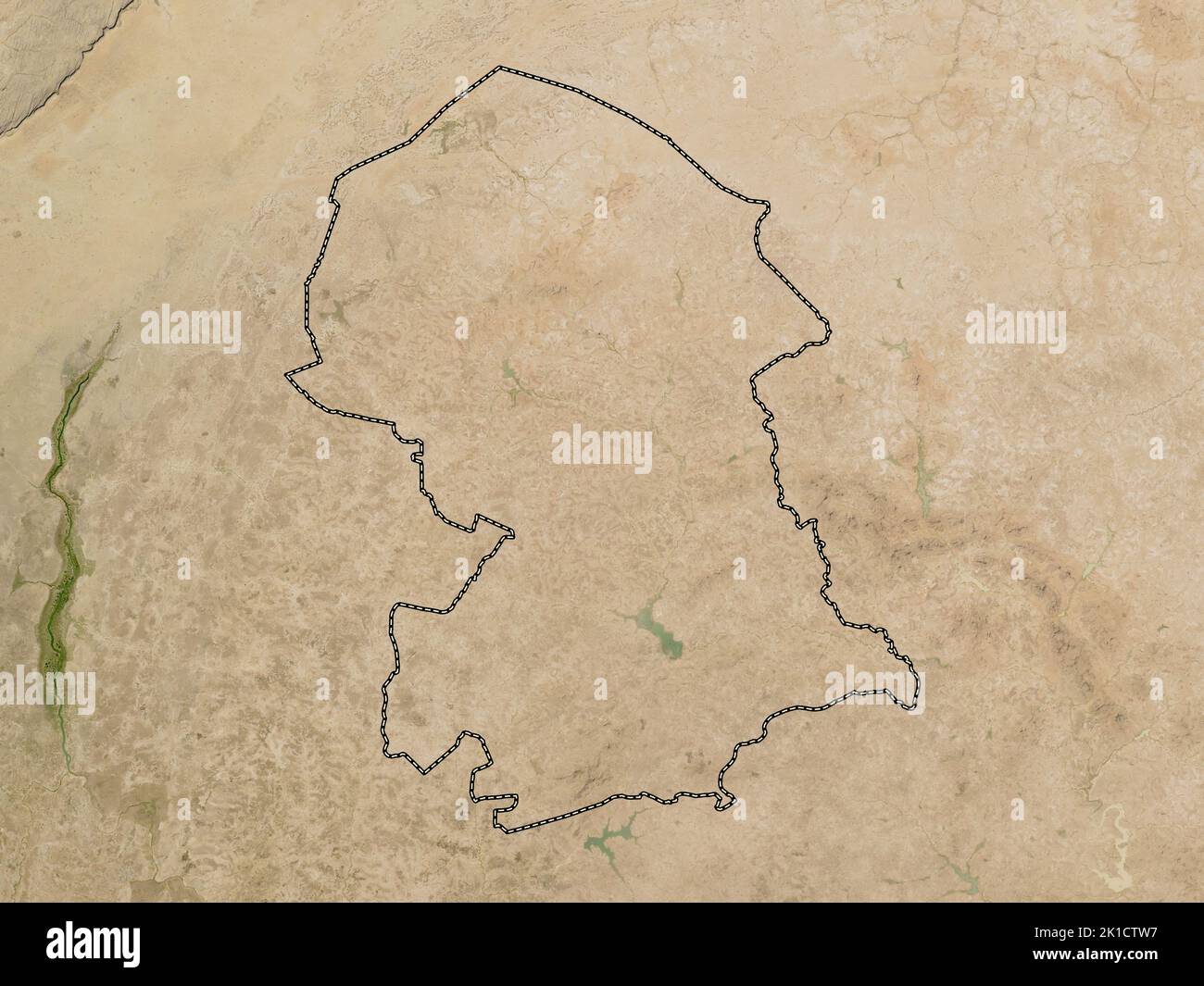 Nord, region of Burkina Faso. Low resolution satellite map Stock Photo