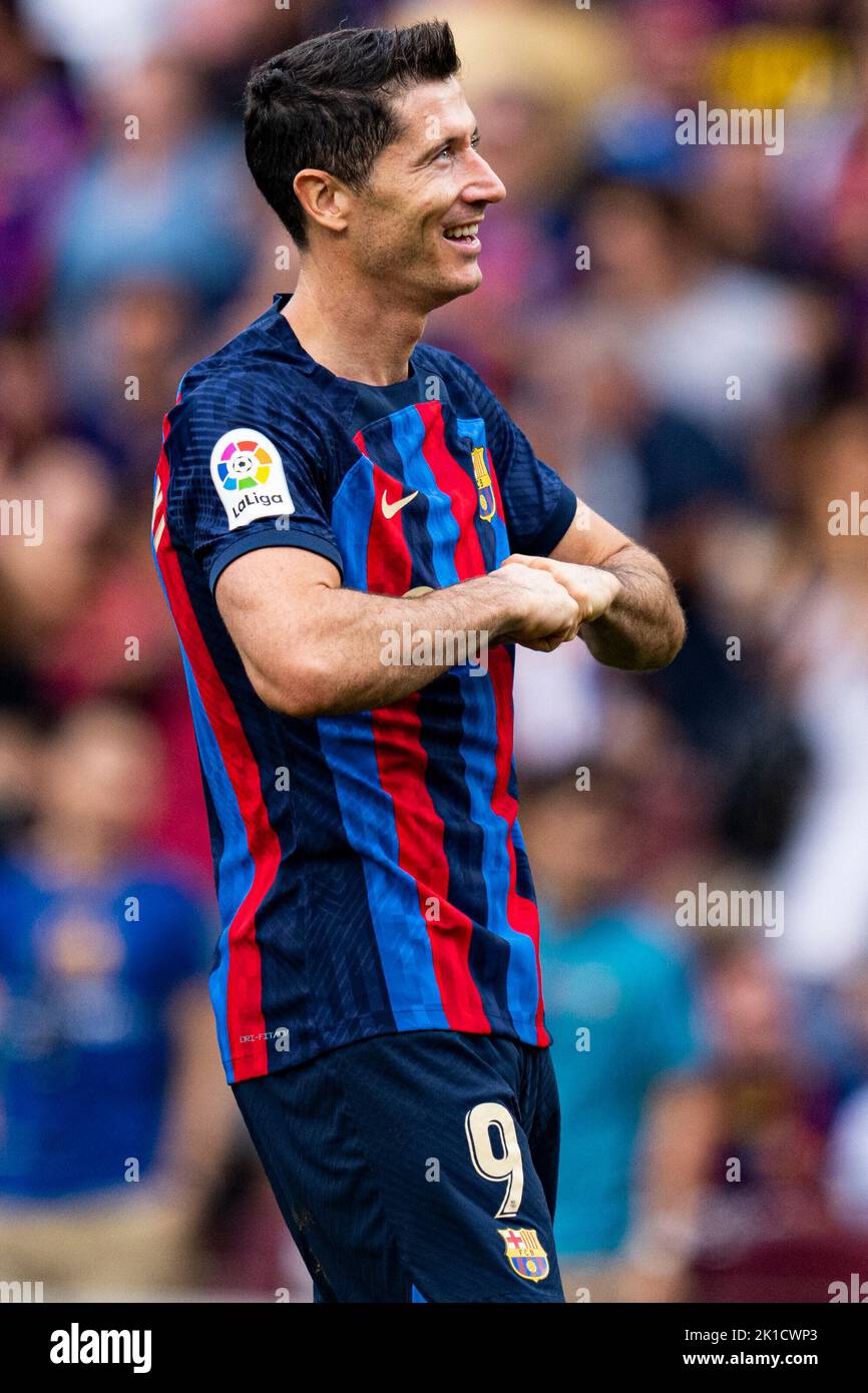 Barcelona, Spain. 17th Sep, 2022. Robert Lewandowski (FC Barcelona