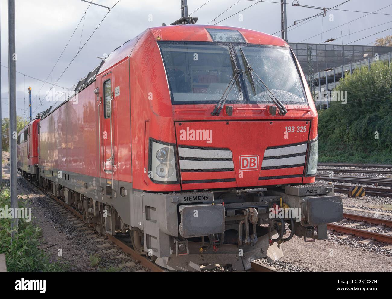 Aachen April 2021: A freight train Stock Photo