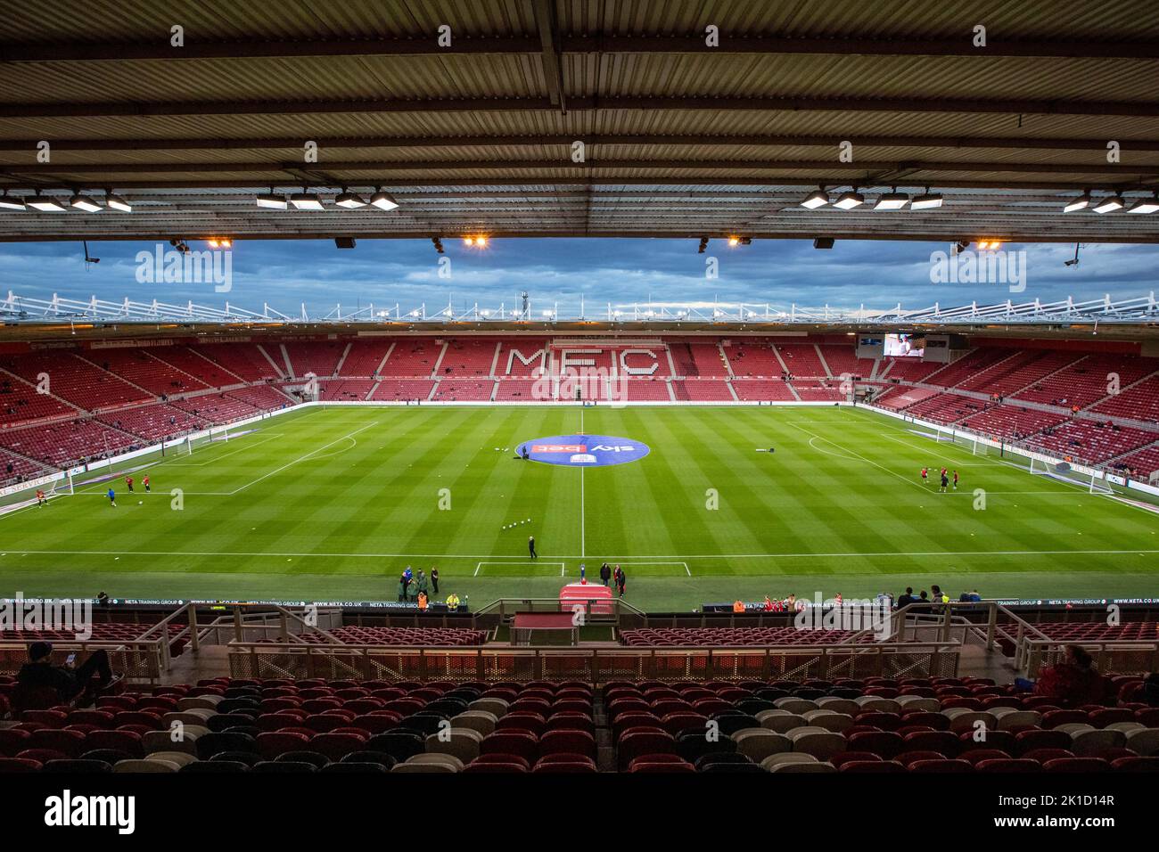 General view inside The Riverside Stadium ahead of Sky Bet Championship