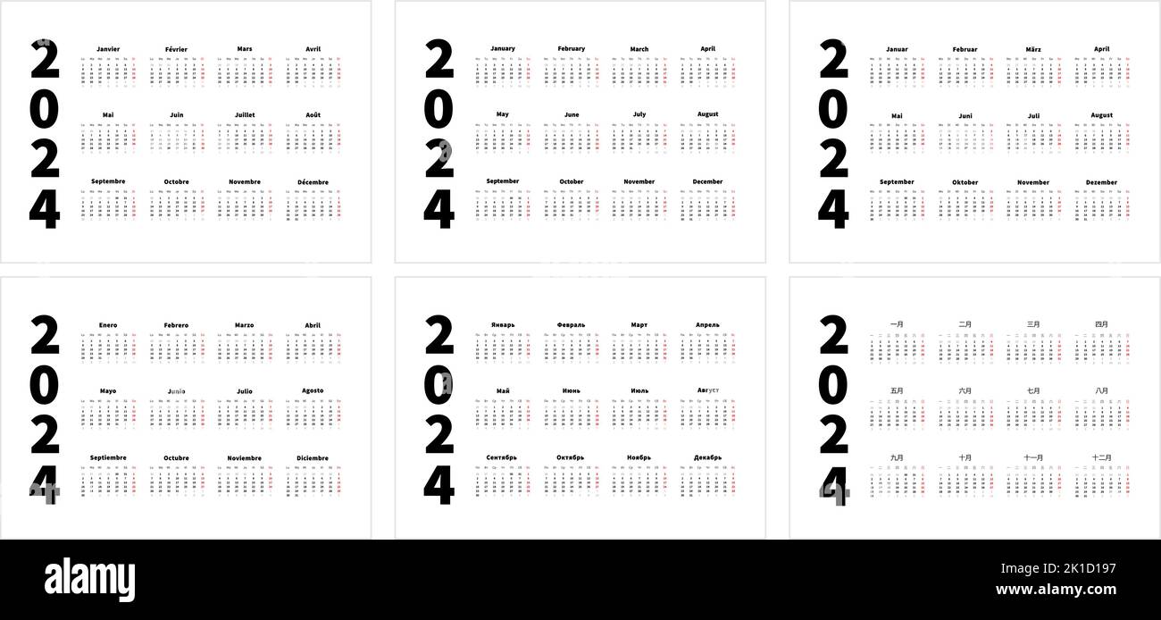 2024 Calendario En Español 2024 Spanish Calendar 2024 Calendario Mensual  Monthly Planner in 2024 Spanish Minimal Calendar A4 Letter Size PDF 