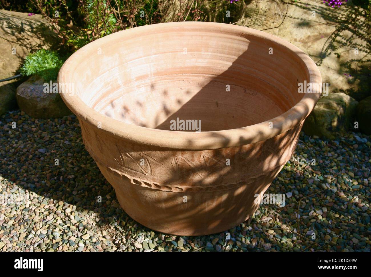 A huge terracotta pot Stock Photo Alamy