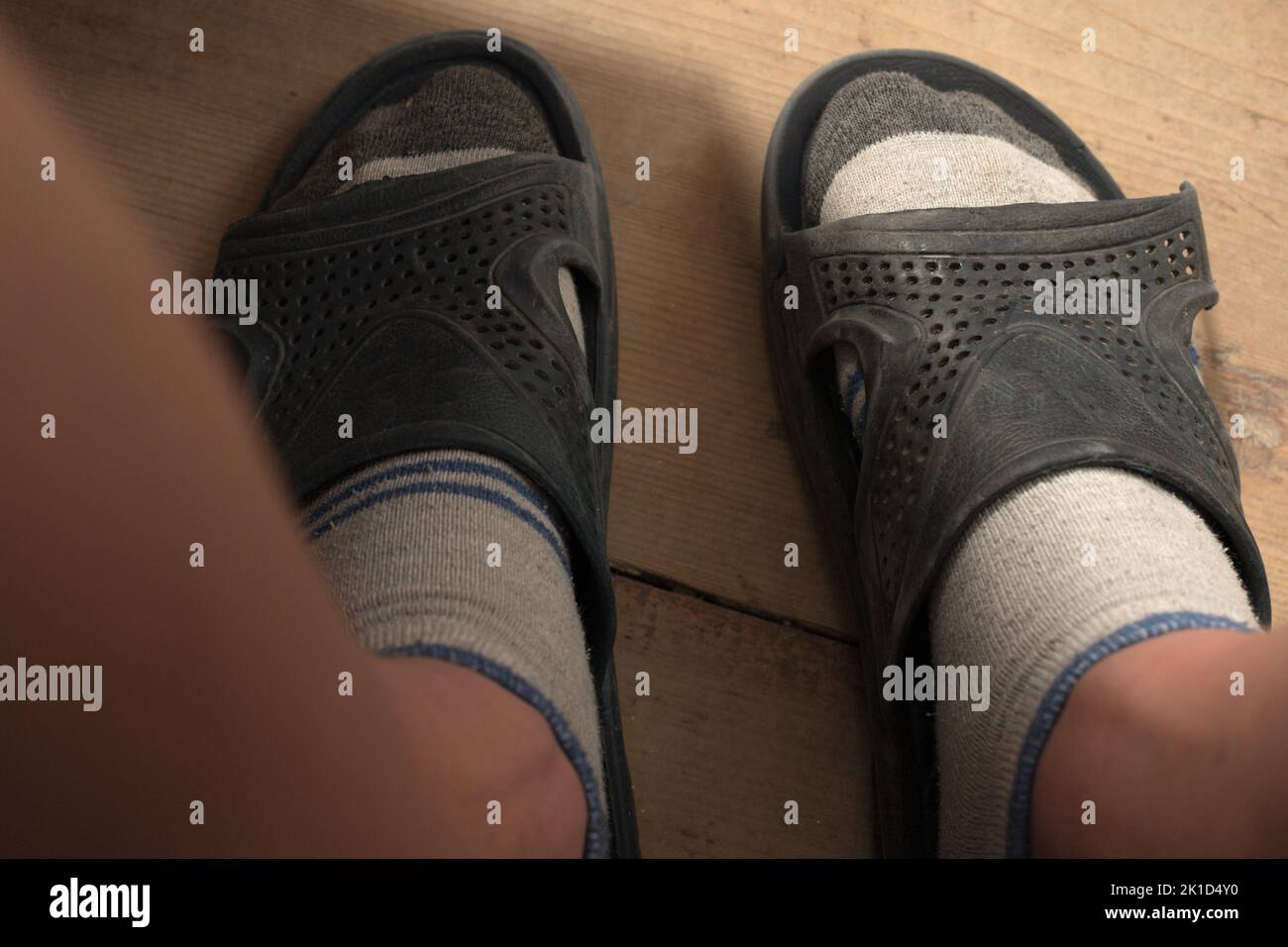 Human feet online slippers