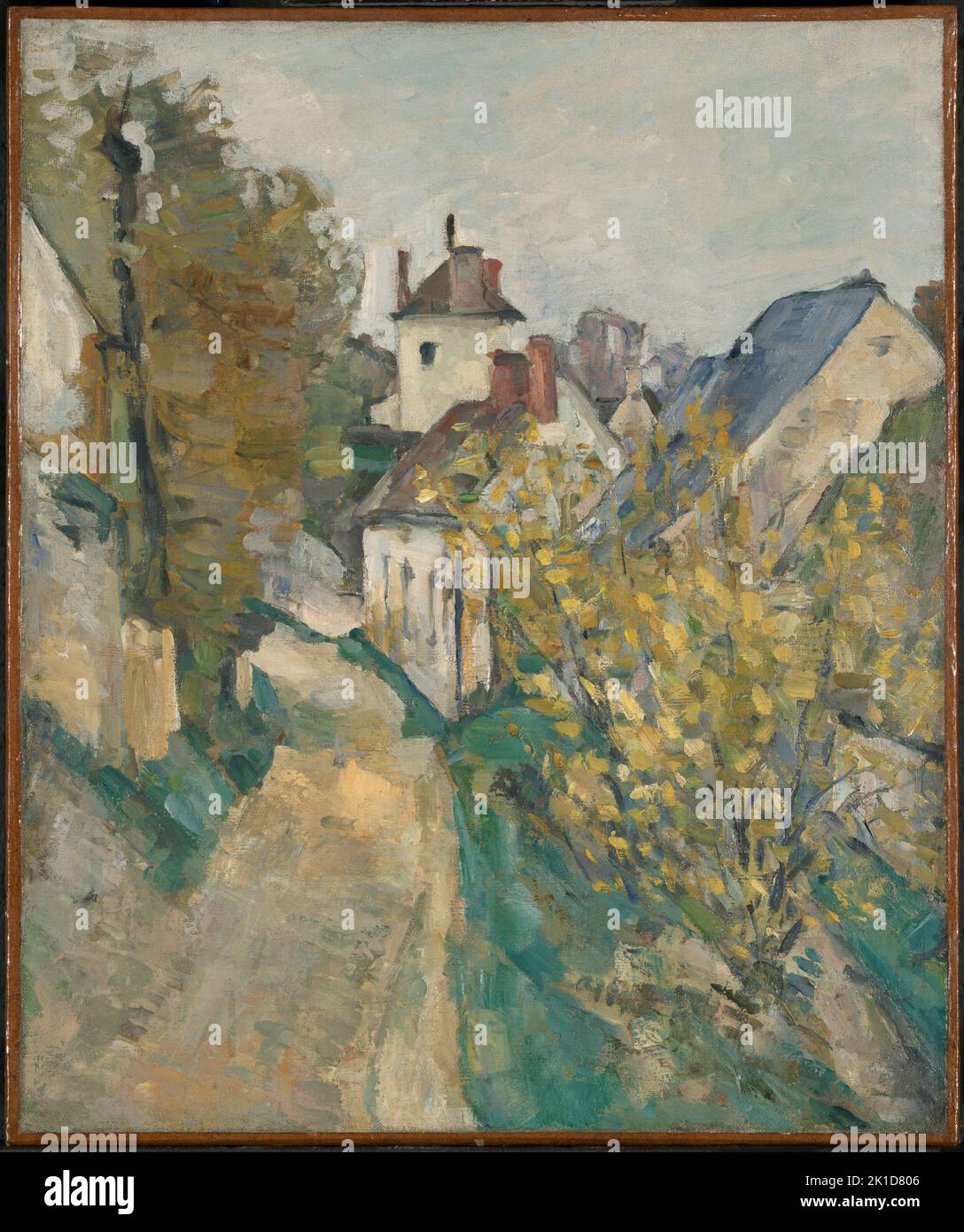 The House of Dr. Gachet in Auvers-sur-Oise.  Paul Cézanne.  1872–73. Stock Photo