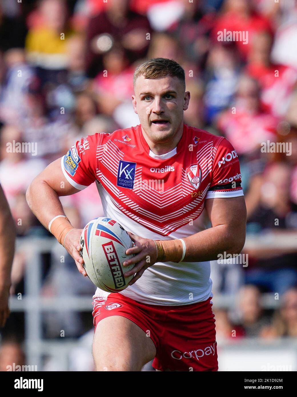 Matty Lees 10 of St Helens during the Betfred Super League match St