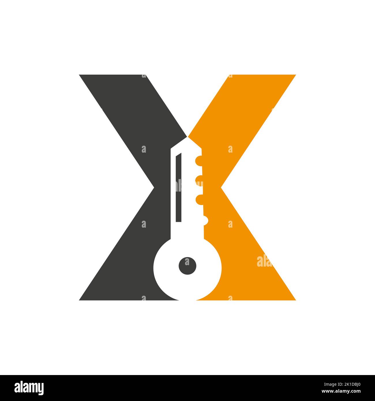 Letter X Key Logo Combine With House Locker Key For Real Estate and ...