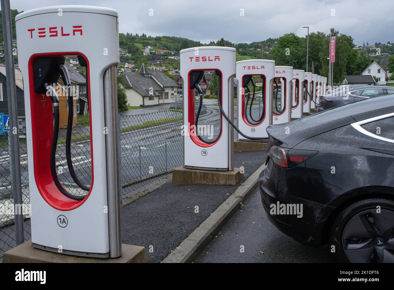 Norheimsund, Norway June 13, 2022 A static shot of a solid black