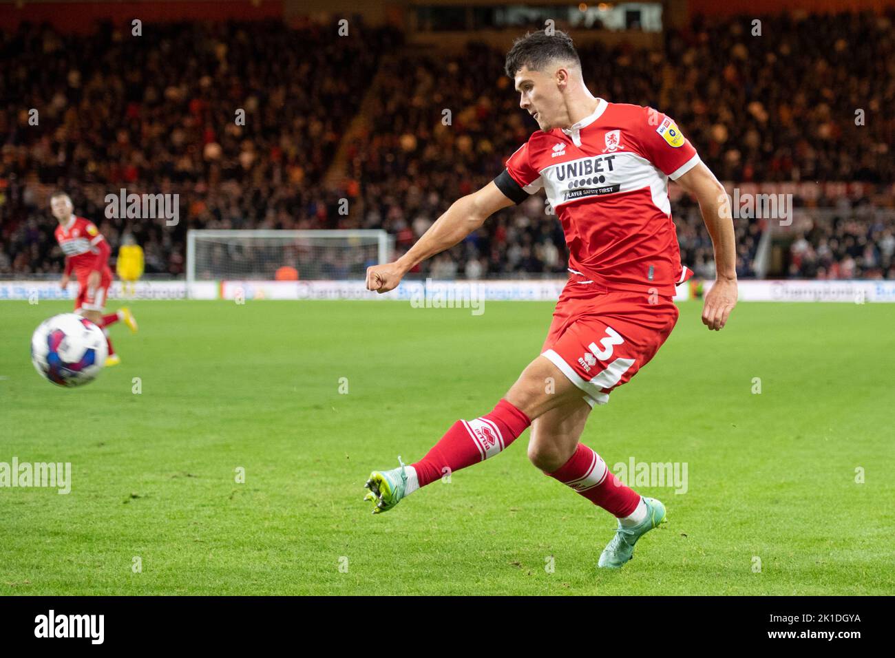 Middlesbrough's Ryan Giles crosses the ball during the Sky Bet Championship match between Middlesbrough and Rotherham United at the Riverside Stadium, Middlesbrough on Saturday 17th September 2022. (Credit: Trevor Wilkinson | MI News) Credit: MI News & Sport /Alamy Live News Stock Photo
