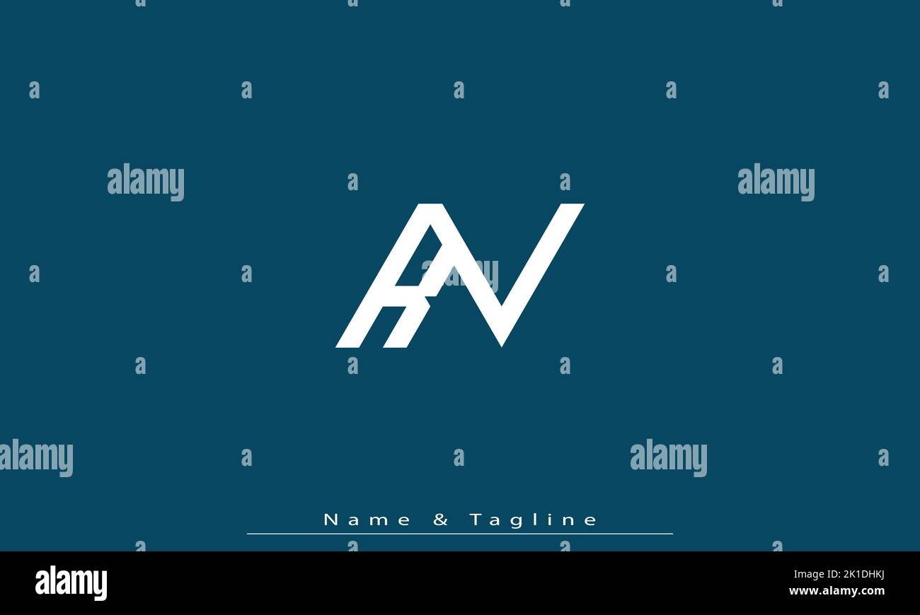 Alphabet letters Initials Monogram logo KV , VK Stock Vector