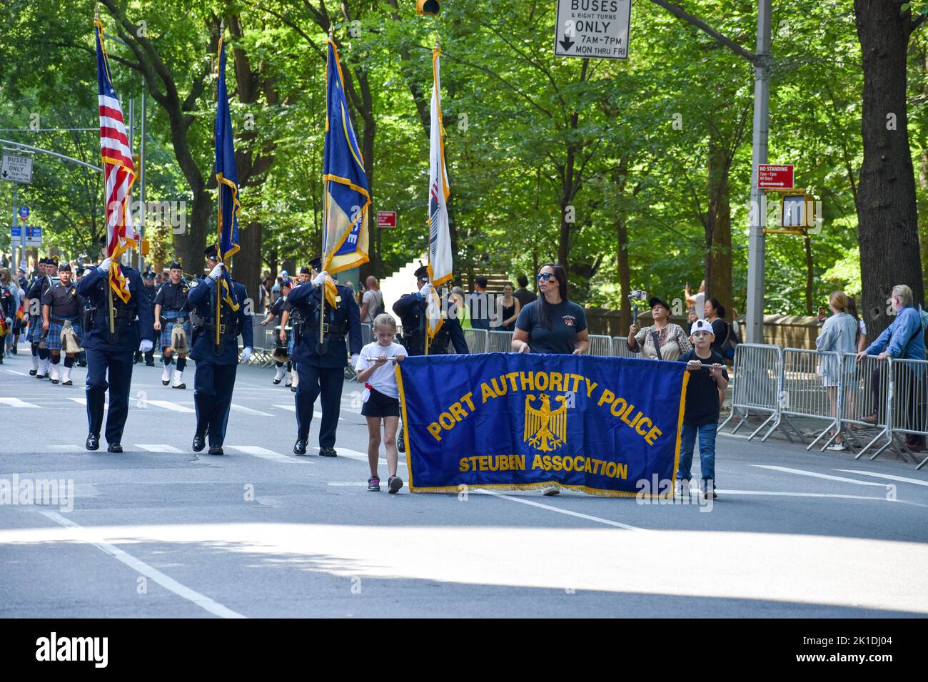 The Port Authority German Steuben Association is marching on Fifth Ave