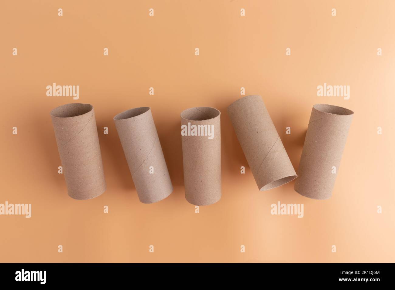 empty toilet paper rolls for creative crafts and design Stock Photo Alamy