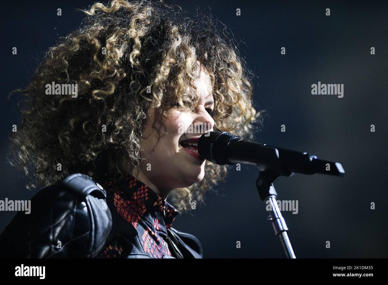 Milan, Italy. 17th Sep, 2022. Milan, Italy - September 17, 2022: Musician and singer Regine Chassagne of Arcade Fire performs on stage during the ‘The We Tour' at Mediolanum Forum in Assago, Italy (Photo by Piero Cruciatti/Sipa USA) Credit: Sipa USA/Alamy Live News Stock Photo