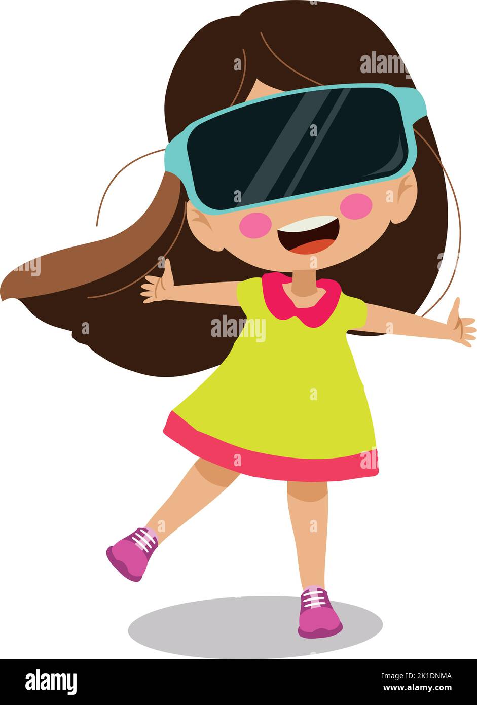Girl wearing glasses Stock Vector Images - Alamy