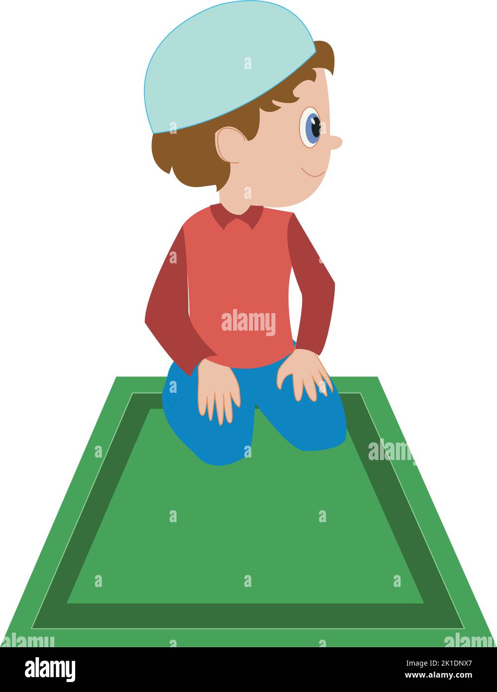 how-to-pray-muslim-child-stock-vector-image-art-alamy