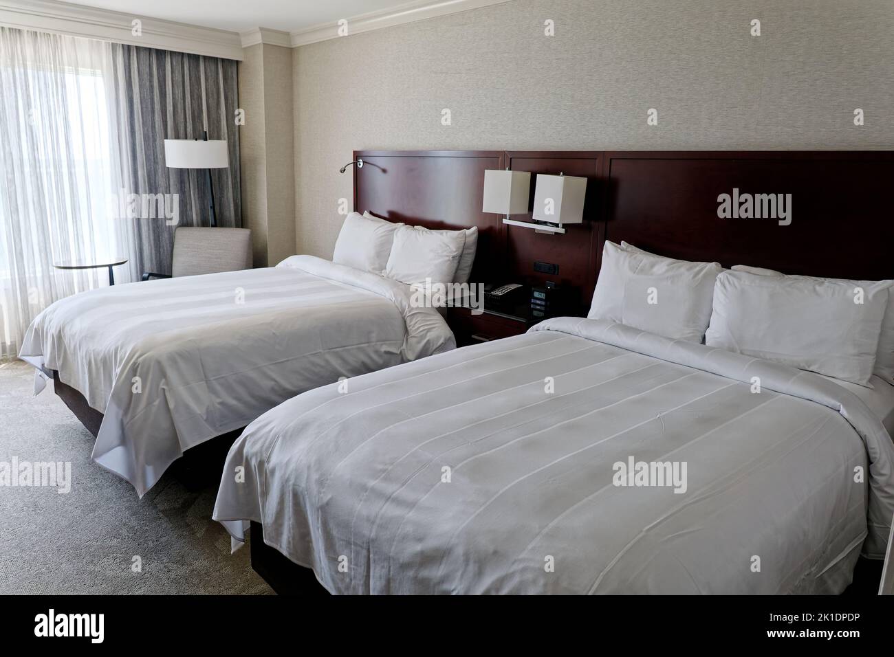 ATLANTA, GEORGIA - July 14, 2022: The Travel Industry was all but crippled by the Covid-19 pandemic but is coming back strong in 2022. The hotel indus Stock Photo