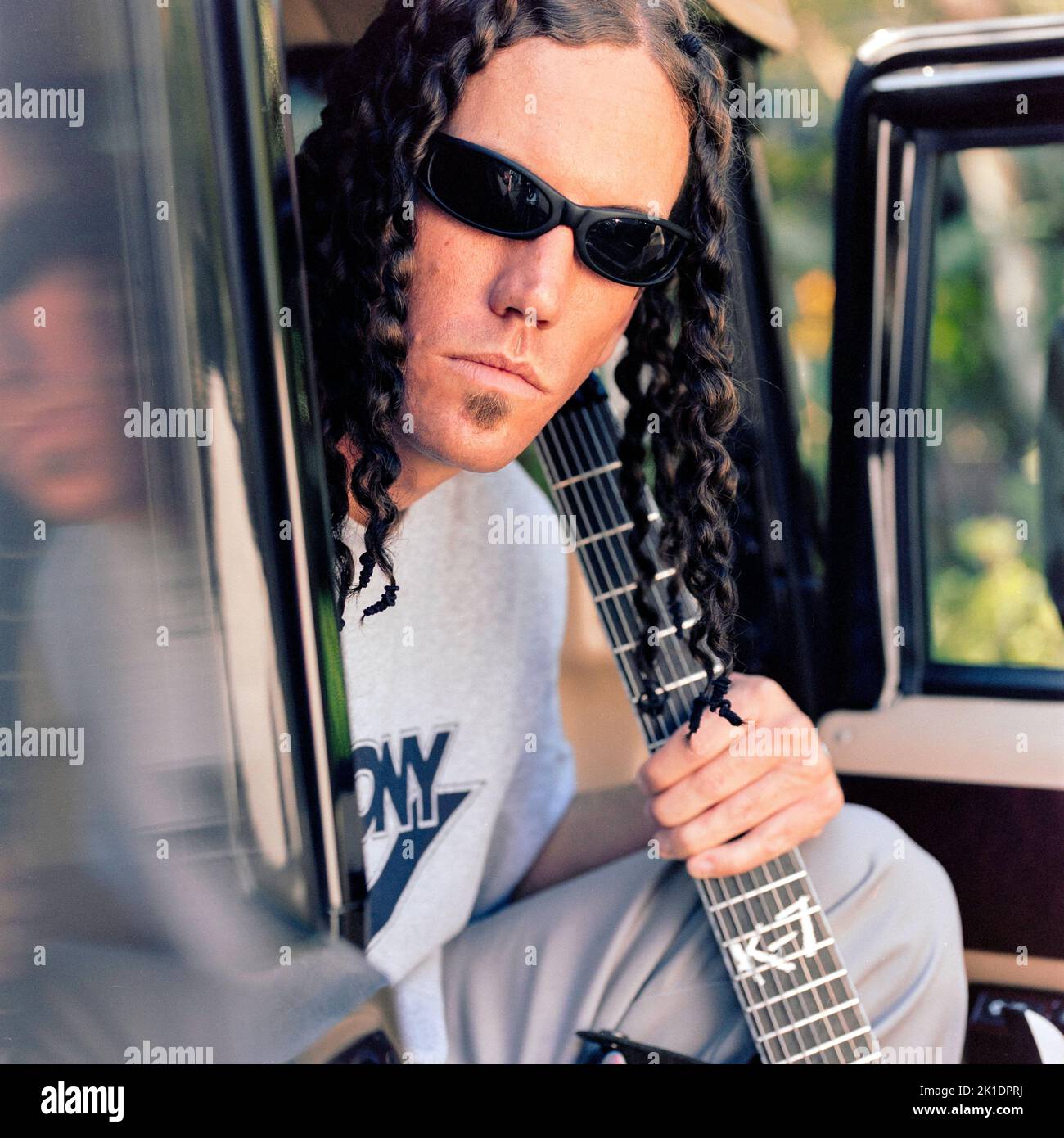 Korn - Brian Welch studio session in Los Angeles, California 1999