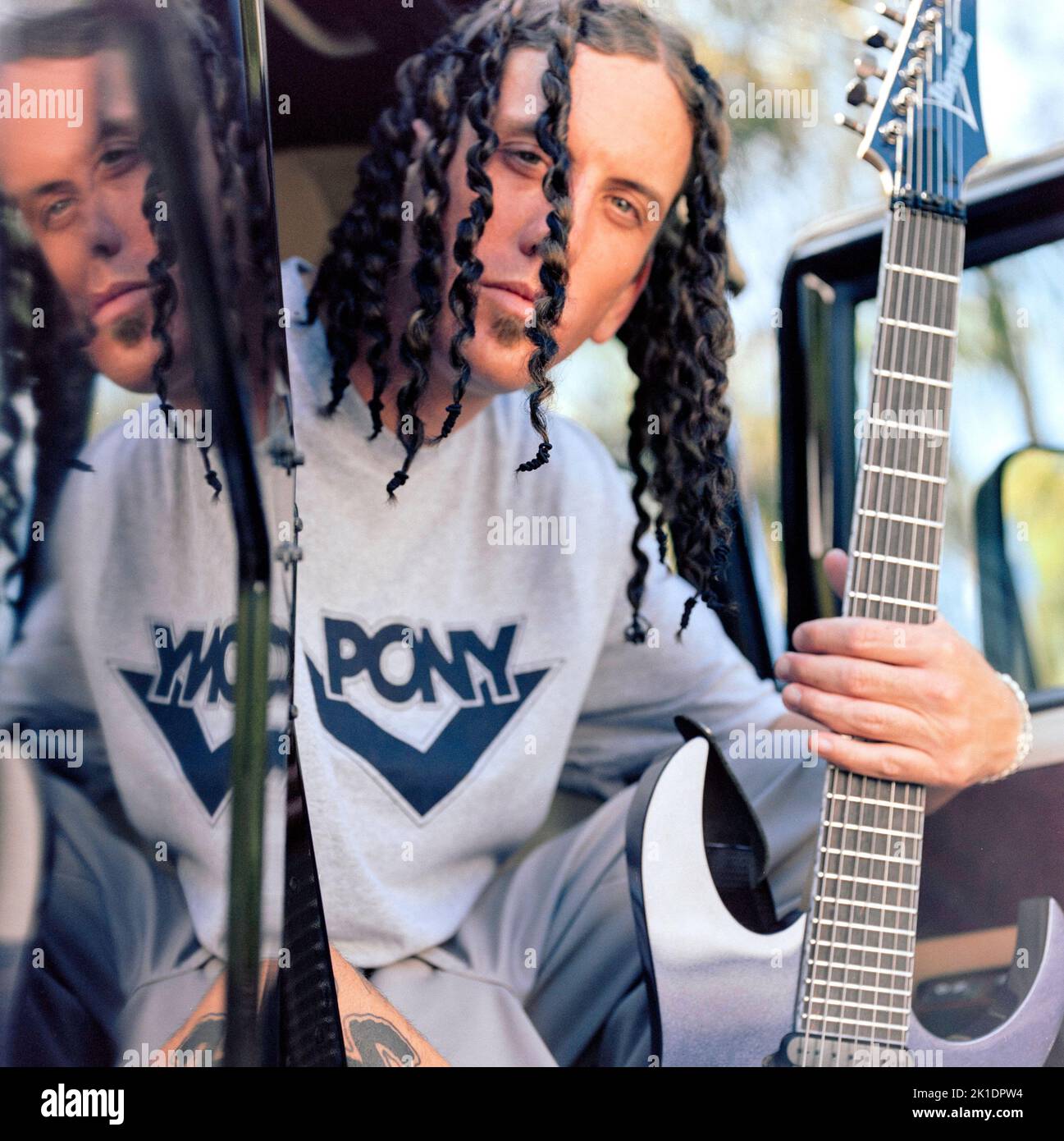 Korn - Brian Welch studio session in Los Angeles, California 1999