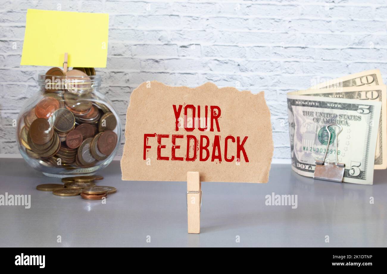 Your feedback matters, concept business Stock Photo