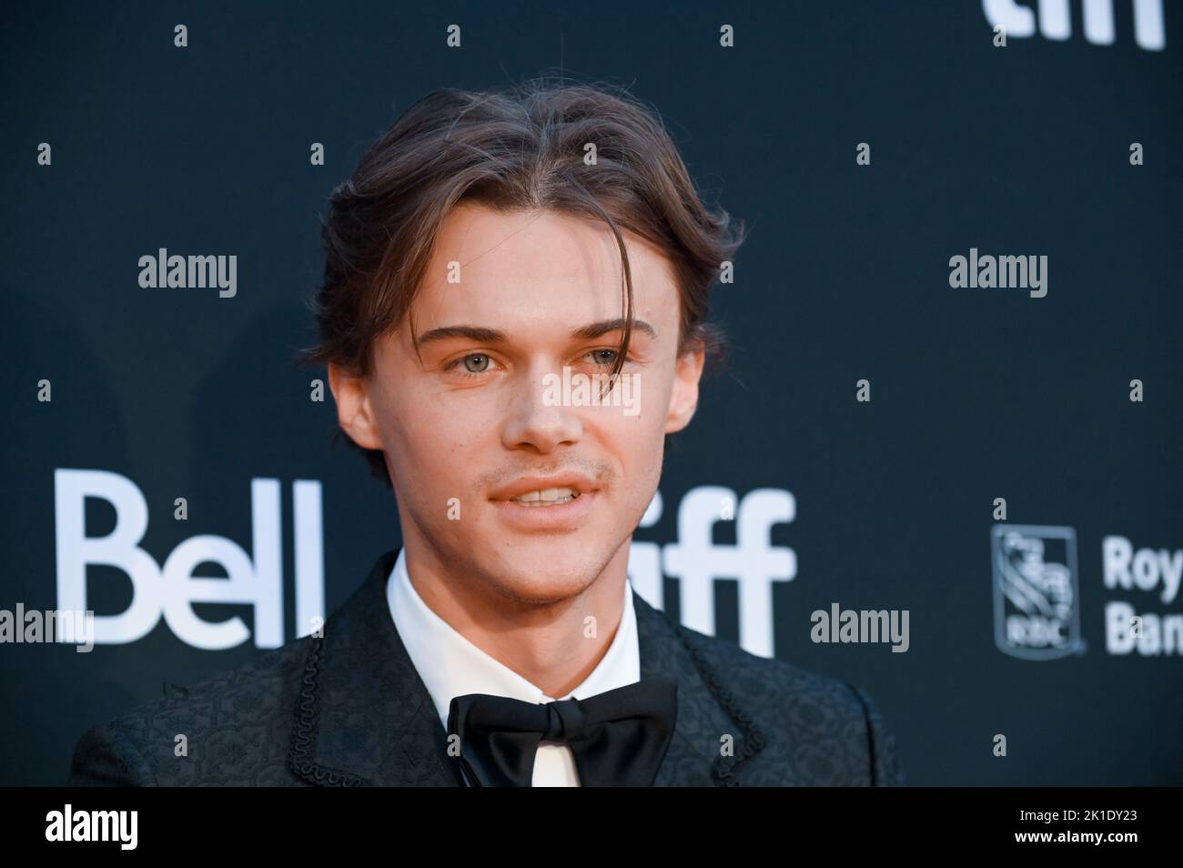 Christopher Briney arrives at the premiere of Dalíland during the 2022