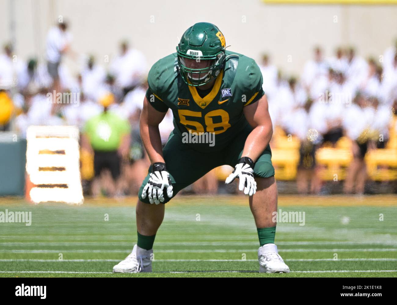 #63 MIKE SINGLETARY Baylor Bears NCAA LB Green Throwback Jersey