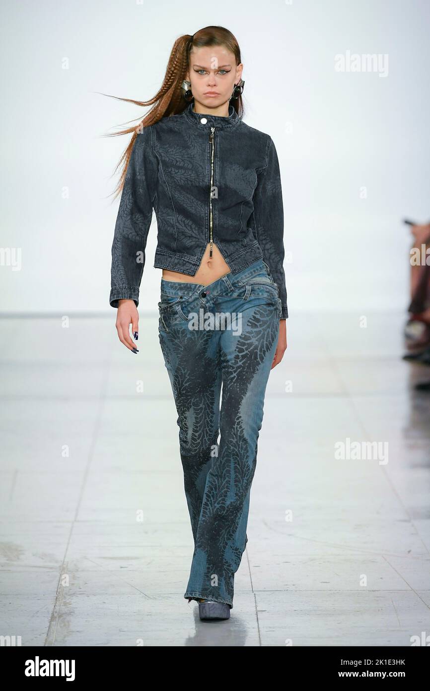 MASHA POPOVA SS23 runway during during London fashion Week on September