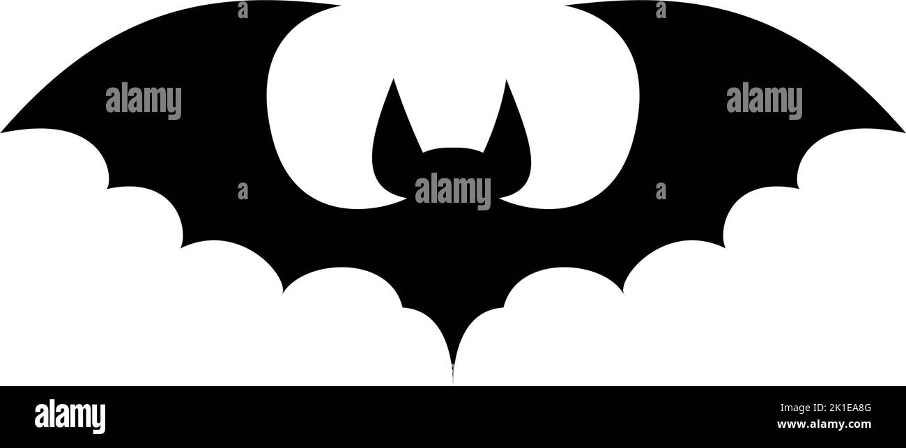 halloween bat silhouette icon Stock Vector Image & Art - Alamy