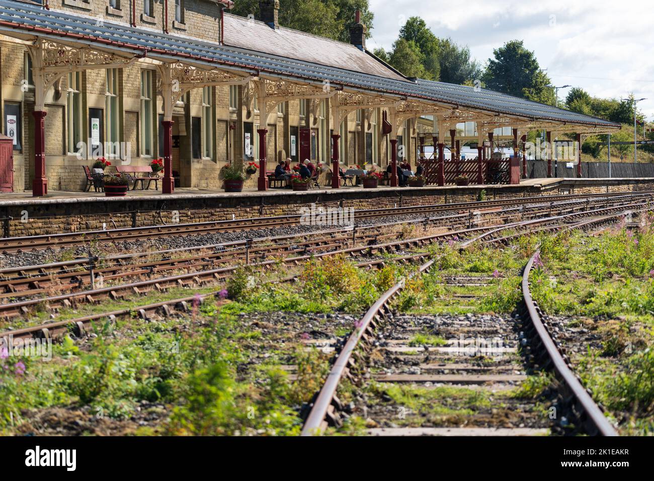Hellifield station on the Settle Carlisle line Stock Photo