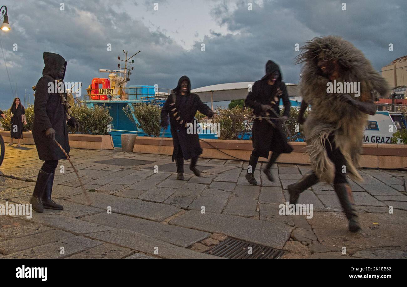 Maschere di Sardegna, Urthos e Butudos Stock Photo