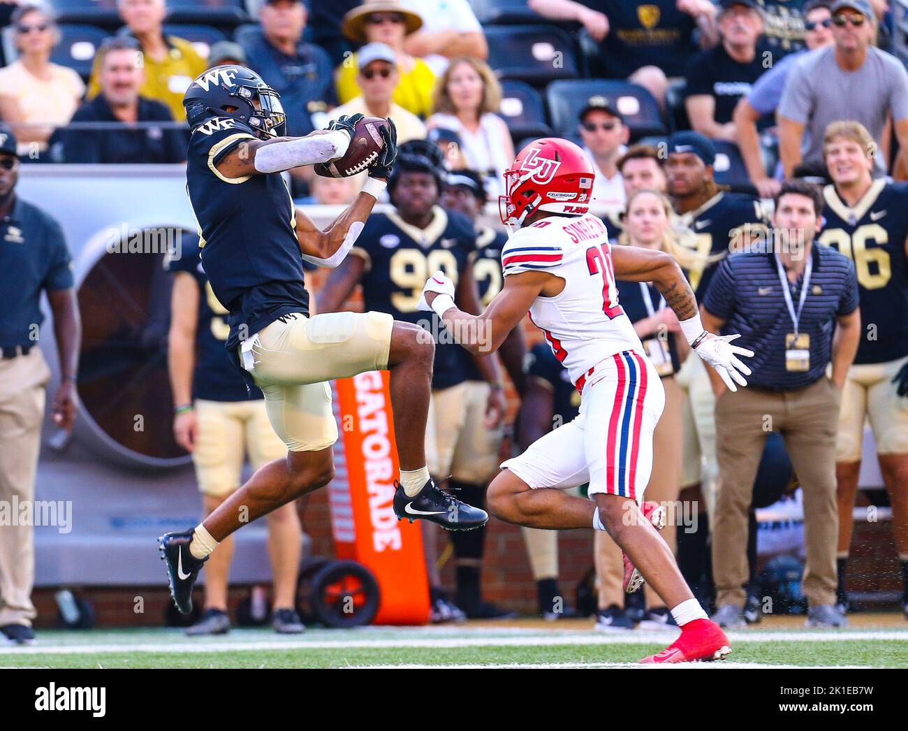 September 17, 2022 NCAA football game between Liberty University and Wake Forest at Truist