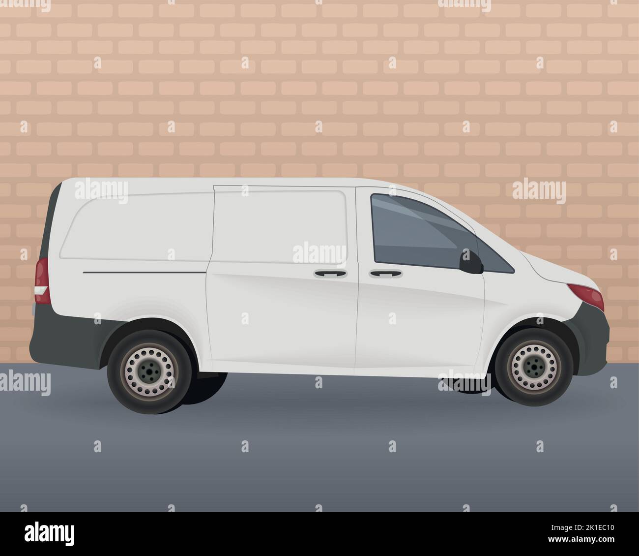white van vehicle mockup transport icon Stock Vector Image & Art - Alamy