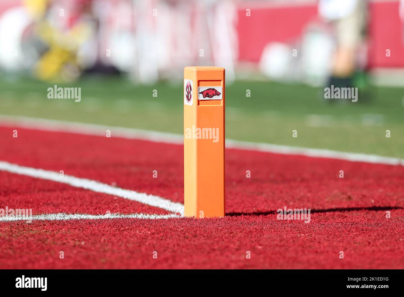 The End Zone. 17th Sep, 2022. The corner pylon marks the back of the