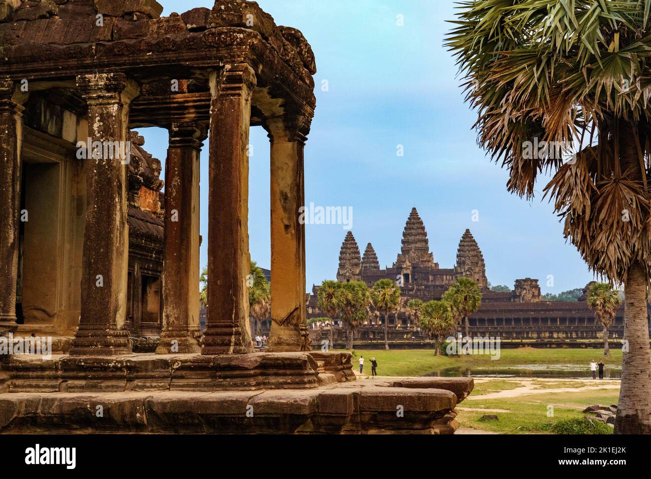 Cambodia. Siem Reap Province. Angkor Wat (Temple City). A Buddhist and