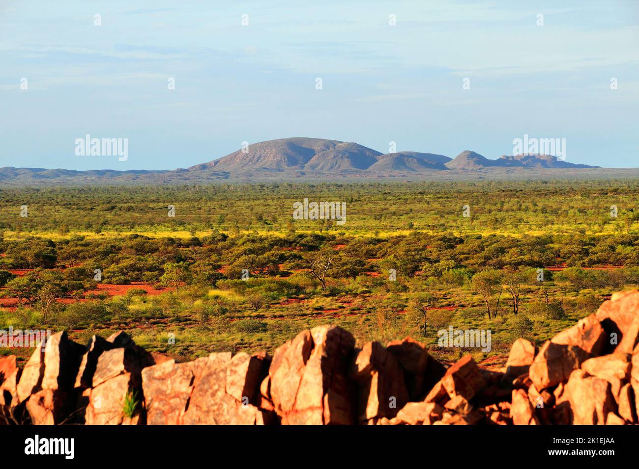 Australian Outback Landscape,  Pilbara, Northwest Australia Stock Photo