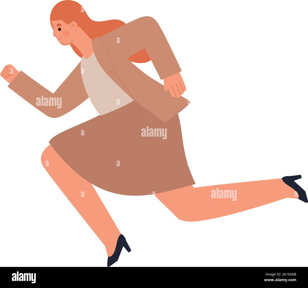 running businesswoman illustration Stock Vector Image & Art - Alamy
