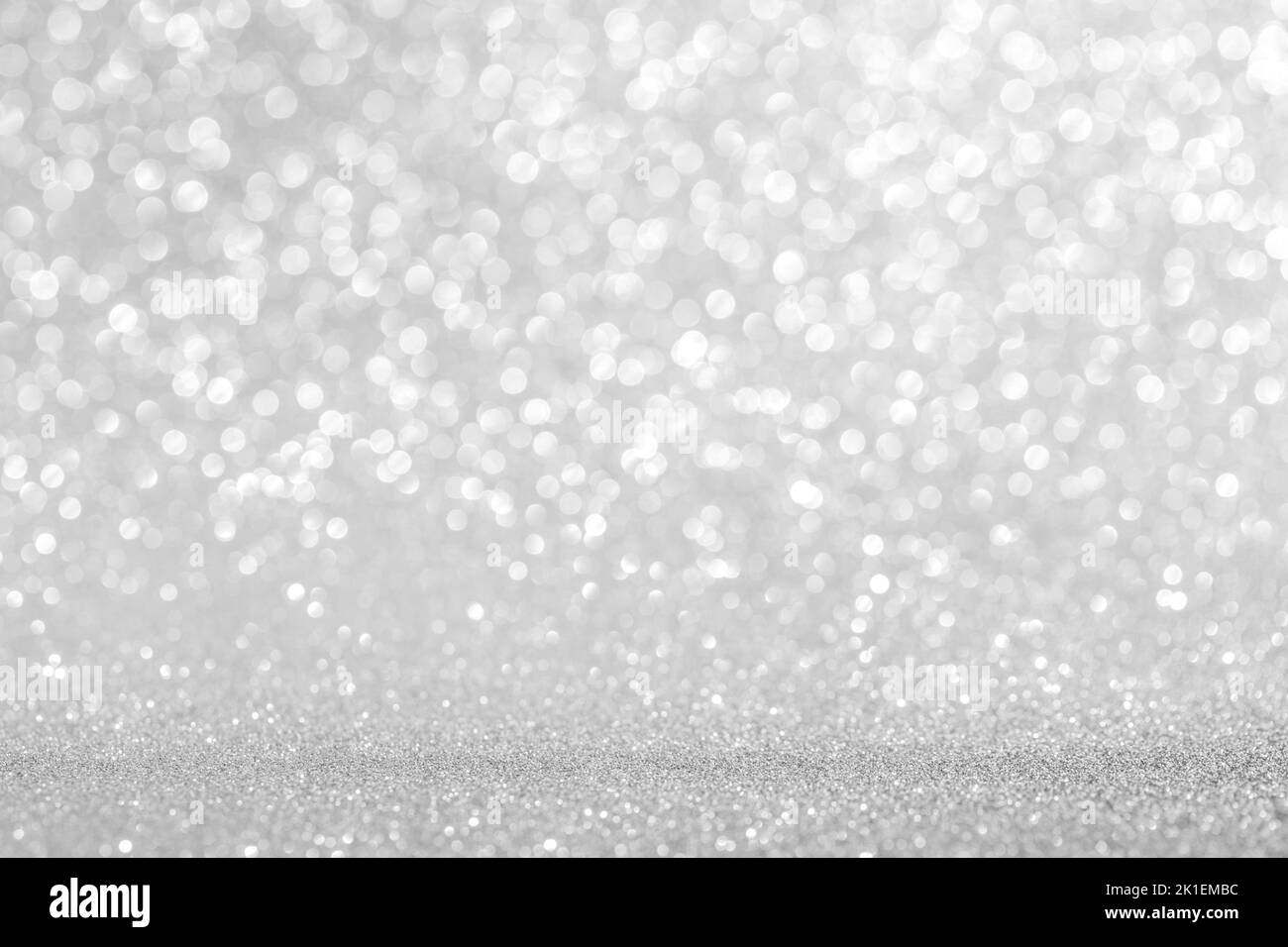 Glitter light blurred bokeh background, party holiday Christmas New Year luxury design, copy space for text content Stock Photo