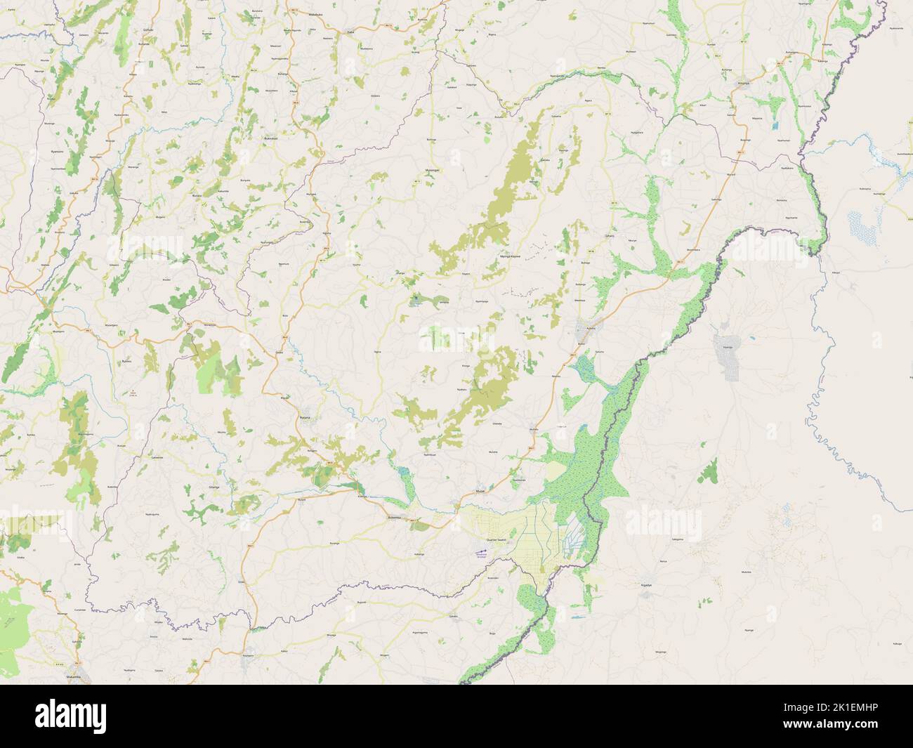 Rutana, province of Burundi. Open Street Map Stock Photo Alamy