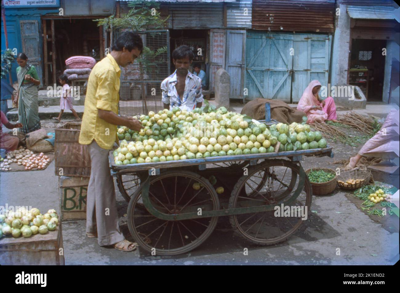Fruit Seller, Mumbai Stock Photo Alamy