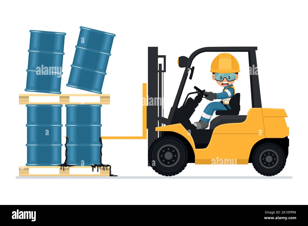 falling forklift accident usa july 4