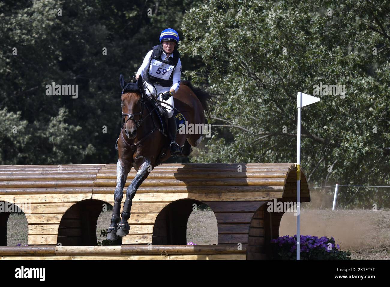 Aminda Ingulfson (SWE riding Joystick during the crosscountry course